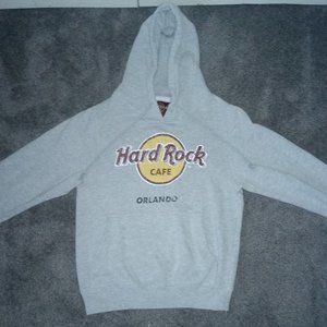 Hard Rock Café Orlando Women's Hoodie Light Gray Size Small
